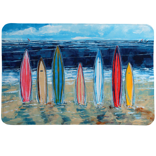 Striped Boards Memory Foam Mat