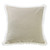 Tan Burlap Square Pillow with Lace
