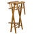 Teak Captain's Chair with Natural Seat Covers