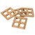 Teak Coasters - Set of 4