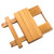 Teak Grooved Top Fold-Away Table