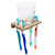 Teak Toothbrush Holder with Glass