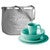Teal Ripples 24-Piece Tableware Pack