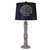 Turned Table Lamp with Shell Shade