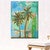 Twin Palms II  Outdoor Canvas Art
