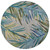 Waterside Blue Palms Rug - 8 Ft. Round