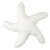 White 3-D Starfish Pillow