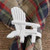 White Adirondack Chair Napkin Rings - Set of 4