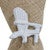 White Adirondack Chair Napkin Rings - Set of 4