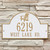 White & Gold Personalized Adirondack Arch Plaque