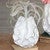 White Rippled Vase - Small
