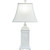 White Shell Shutter Table Lamp