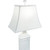 White Shell Shutter Table Lamp