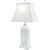 White Shell Shutter Table Lamp