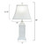 White Shell Shutter Table Lamp