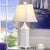 White Shell Shutter Table Lamp