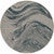 Negril Gray & Teal Indoor/Outdoor Rug - 8 Ft. Round