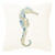 Gilded Ocean Seahorse Pillow