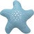 Buttoned Starfish Indoor/Outdoor Pillow - Blue
