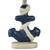 Blue Anchor Table Lamp with Striped Shade