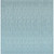 Ocean Surf Aqua Indoor/Outdoor Rug - 8 Ft. Square
