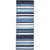 Carlsbad Aqua Stripes Indoor/Outdoor Rug - 2 x 8