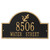 Anchor Arch Address Plaque - Black & Gold