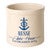 Anchor Lake House Personalized Crock - Dark Blue