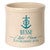 Anchor Lake House Personalized Crock - Sea Blue