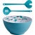 Aqua Reef Salad Bowl & Cutlery - 3 Pc. Set - OUT OF STOCK UNTIL 07/22/2025