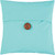 Aqua Button Feather Down Pillow
