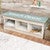 Beach House Wood Cubby Bench