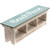 Beach House Wood Cubby Bench