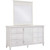 Coast Louvered Door Dresser with Mirror
