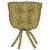 Tropical Noir Basketweave Chair Pads - Set of 4