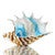 Art Glass Striped Conch Shell - OUT OF STOCK UNTIL 07/15/2025