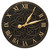 Artisan Flower Indoor/Outdoor Wall Clock - Black & Gold