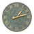 Artisan Flower Indoor/Outdoor Wall Clock - Bronze Verdigris