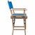 Teak Director's Chair with Pacific Blue Seat Cover