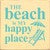 Happy Beach Wood Sign