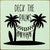Deck the Palms Wood Sign