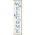 Starfish Welcome Vertical Wood Sign