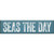 Seas the Day Weathered Wood Sign