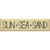 Sun Sea & Sand Wood Sign