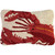 Red Lobster 8 x 12 Hooked Wool Pillow