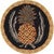 Golden Pineapple Hooked Wool Chair Pad
