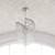 Satin Nickel Pendant Chandelier with Capiz Shells & Crystal