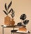 Wood & Metal Decorative Bud Vases - Set of 3