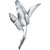 Silver Banana Leaf I Wall Decor