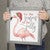 Santa Flamingo Framed Wall Art